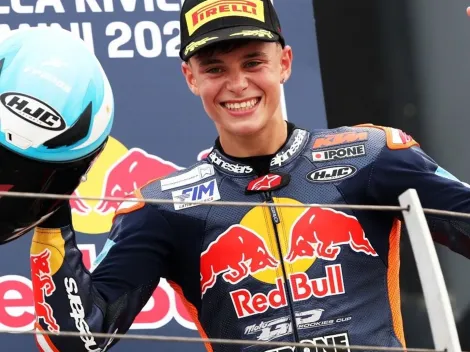 El argentino Valentín Perrone conquistó su primer podio en el Campeonato Mundial de MotoGP