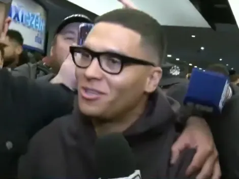 Juanfer llegó a Argentina para sumarse a River en medio del caos: empujones, revisión y firma de contrato