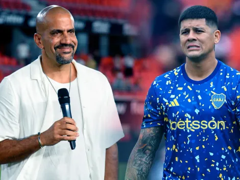 Atento, Boca: así fue la charla entre Verón y Marcos Rojo para encaminar su vuelta a Estudiantes