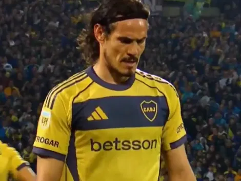 La polémica reacción de Cavani cuando salió reemplazado ante Independiente Rivadavia