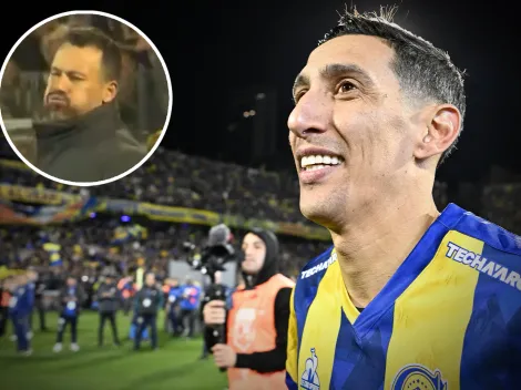 La incrédula reacción del Ogro Fabbiani al golazo de tiro libre de Di María en el clásico de Rosario