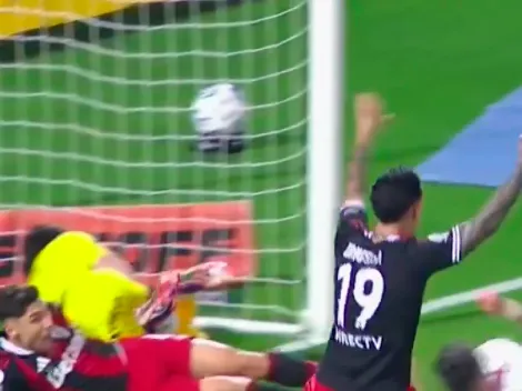 El polémico penal no cobrado a Montiel en River vs. Unión