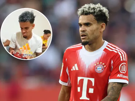 Es viral: la reacción de Luis Díaz al recibir un regalo con el nombre de Diogo Jota