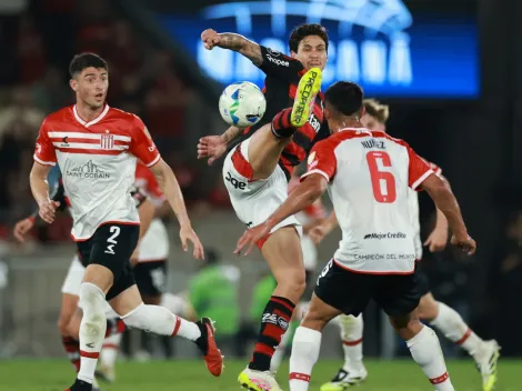 Estudiantes reaccionó a tiempo ante Flamengo y definirá la serie en La Plata