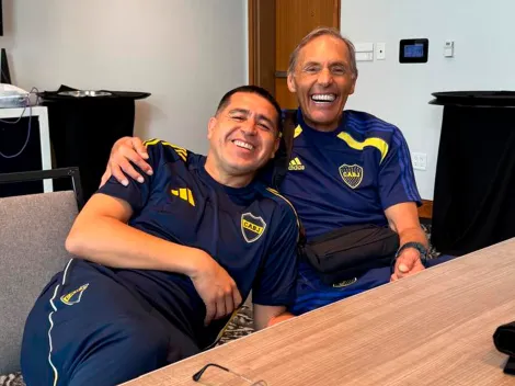 El gesto de Riquelme con Russo en su vuelta a los entrenamientos de Boca tras un nuevo susto por su salud