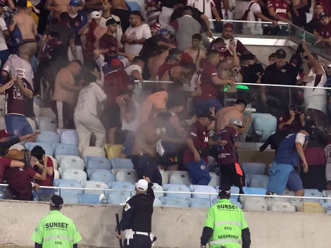 Serios incidentes entre hinchas de Lanús y la policía brasileña