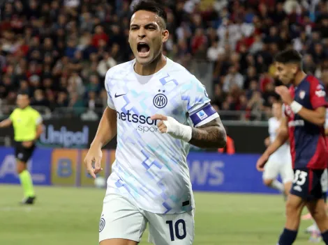 El golazo de cabeza de Lautaro Martínez en Inter vs. Cagliari por la Serie A