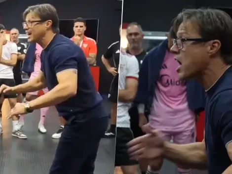 Lo que no se vio de la arenga de Almeyda en el Sevilla vs. Barcelona