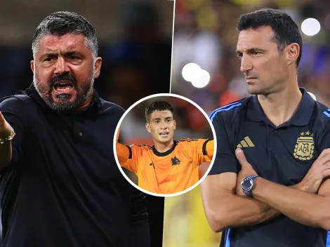 La reacción de Gattuso a las declaraciones de Scaloni sobre Soulé