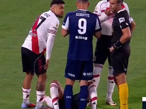 Lautaro Rivero encendió las alarmas en River y salió lesionado ante Talleres