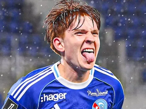 El gol del Colo Barco para Racing de Estrasburgo ante Auxerre por la Ligue 1