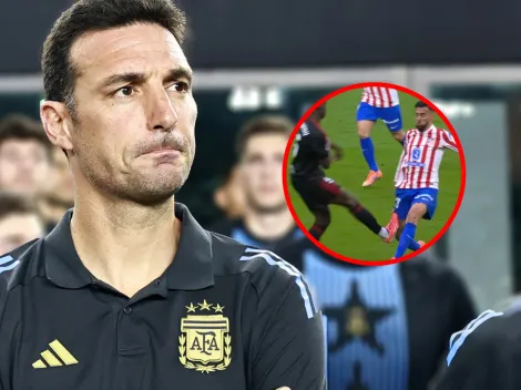 Nico González salió con molestias en Atlético de Madrid