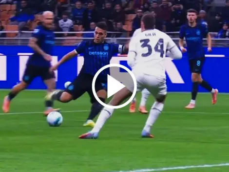 Tras ser nominado al mejor delantero del año, Lautaro Martínez rompió el arco con un golazo al ángulo en Inter vs. Lazio