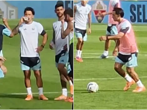 A la par de sus compañeros: Lisandro Martínez volvió tras más de nueve meses y podría jugar con la Selección Argentina en Angola