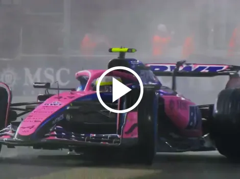 Las dos impactantes salvadas de Franco Colapinto bajo la lluvia en la clasificación del GP de Las Vegas