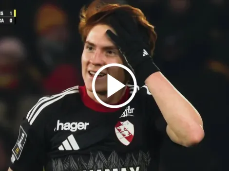 El Colo Barco metió un planchazo criminal y se fue expulsado en Francia