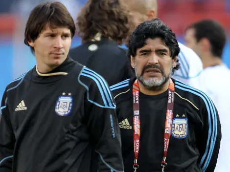 El curioso posteo de Messi a 5 años de la muerte de Maradona