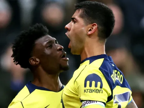 Con golazo de chilena, el doblete de Cuti Romero para Tottenham ante Newcastle