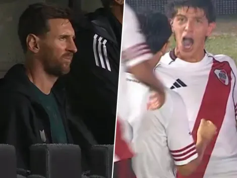 Messi Cup: ante la atenta mirada de Leo, River sacó un empate ante Barcelona
