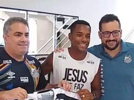 Santos acerta salários e tempo de contrato com Robinho