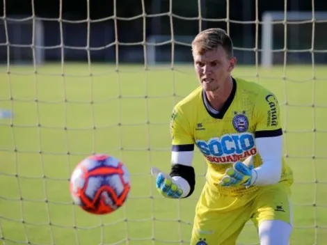 Douglas comemora maior sequência no gol do Bahia na temporada