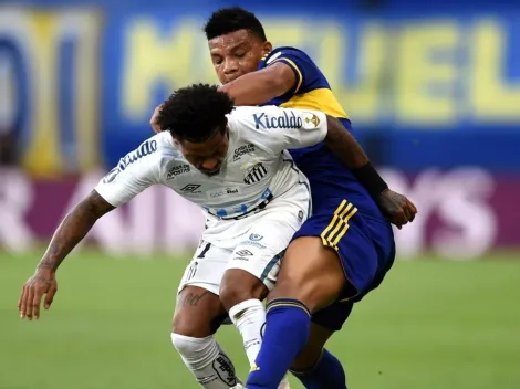 Santos x Boca Juniors: Jogador xeneize pisa em Marinho e está expulso da partida