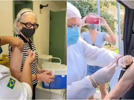 Fernanda Montenegro e Laura Cardoso são vacinadas contra a Covid-19