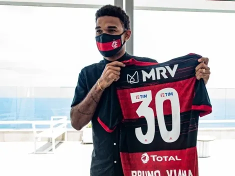 Bruno Viana interage pela primeira vez com a torcida do Flamengo