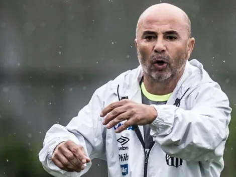 Sampaoli conversa com Holan e dá dicas ao treinador