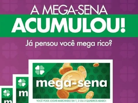 Mega Sena 2347: Prêmio acumula novamente e vai a R$ 50 milhões