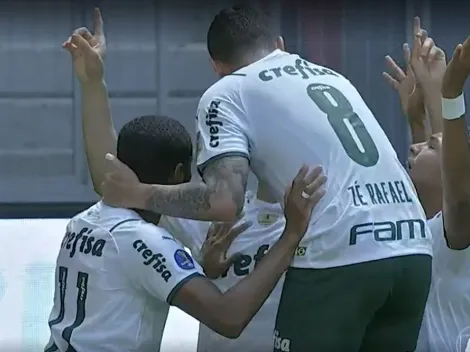 Vídeo: Golaço de Raphael Veiga abre o placar para o Palmeiras contra o Flamengo na decisão da Supercopa do Brasil