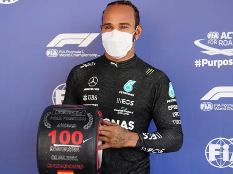 Hamilton conquista 100ª pole position na Fórmula 1