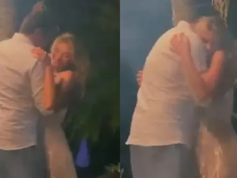 Luciano Szafir dança com Sasha Meneghel após seu casamento com João Figueiredo