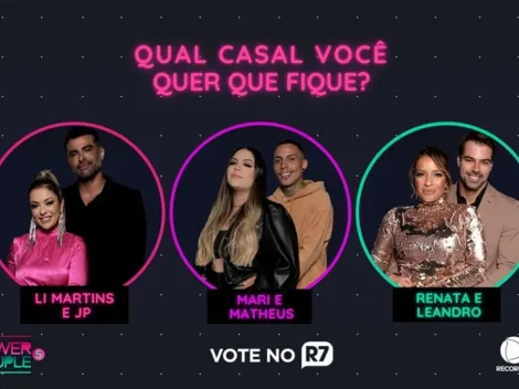 Enquete Power Couple Brasil 5: Parcial aponta qual casal deve ser eliminado do reality show nesta quinta-feira (15)