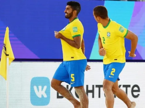 Brasil enfrenta Belarus em busca da classificação às quartas de final na Copa do Mundo de Futebol de areia