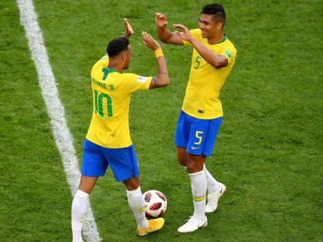 Neymar e Casemiro comandam trote dos novatos da Seleção