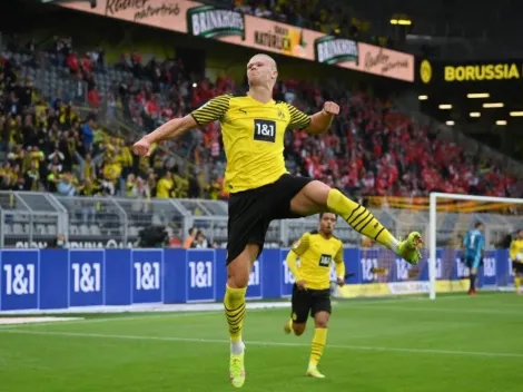 Haaland marca dois gols na vitória do Borussia Dortmund e iguala Lewandowski na artilharia do Campeonato Alemão