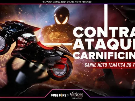 Free Fire recebe evento de crossover com o filme Venom: Tempo de Carnificina