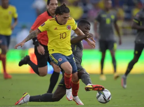 Quinze minutos de acréscimos e gol anulado no último lance: Colômbia e Equador empatam em jogo polêmico