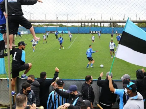 Grêmio finaliza preparação para jogo contra o Juventude com presença de torcedores no CT