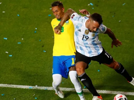 Brasileiros lotam rede social de Otamendi com xingamentos após cotovelada em Raphinha, na partida de Brasil x Argentina: ‘Covarde’