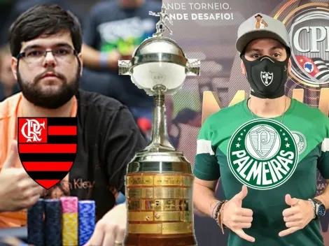 Libertadores do poker: saiba como vai ficar o coração dos jogadores na decisão entre Palmeiras e Flamengo