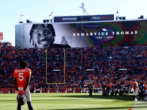 Jogadores dos Broncos homenageiam Demaryius Thomas após vitória contra os Lions