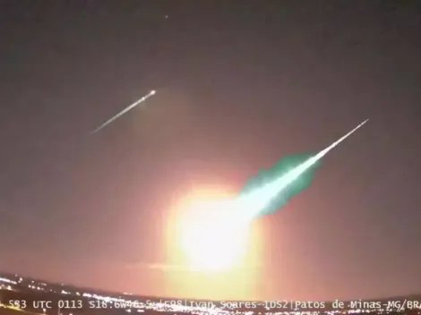 Meteoro é visto por moradores do Alto Parnaíba e Triângulo Mineiro; rastro de luz foi deixado no céu seguido de um estrondo