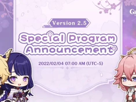 Genshin Impact terá Programa Especial da Versão 2.5 em 4 de fevereiro
