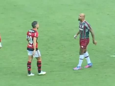 Felipe Melo não arrega e explica treta com ex-companheiro no Fla x Flu