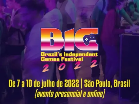BIG Festival 2022, festival de jogos independentes, acontecerá em julho