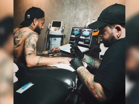 Poker na alma e na pele! Neymar leva tatuador brasileiro para Paris e marca o amor pelo esporte da mente