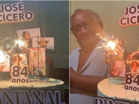Idoso ganha bolo temático da novela Pantanal ao comemorar 84 anos e viraliza nas redes sociais: "Assisto todos os dias"