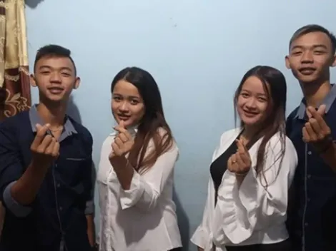 Gêmeos idênticos se casam com gêmeas idênticas e vão morar juntos